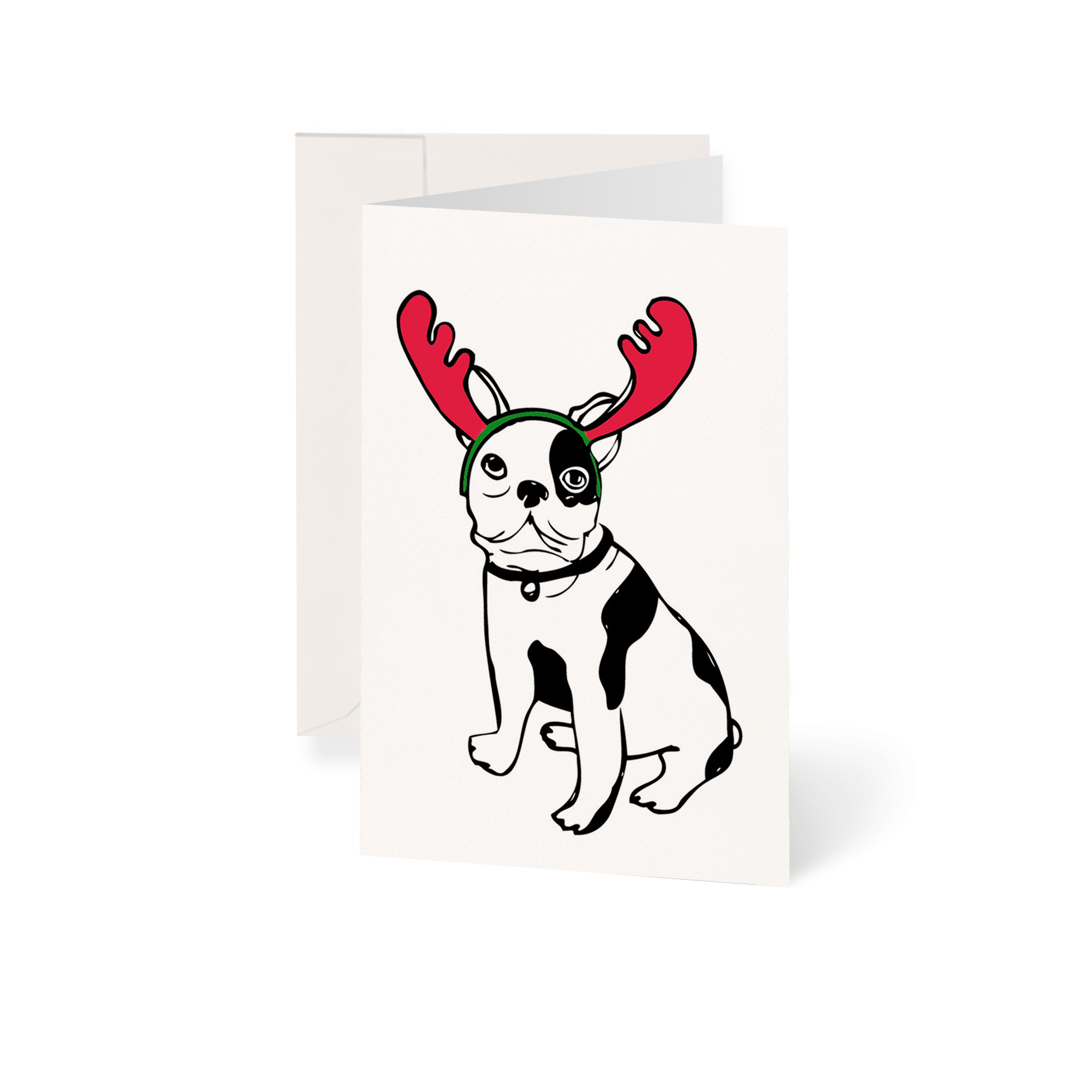 Weihnachtskarte Frenchie