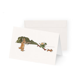 Greeting card - Hare hunt