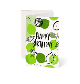 Geburtstagskarte Happy Birthday Lime