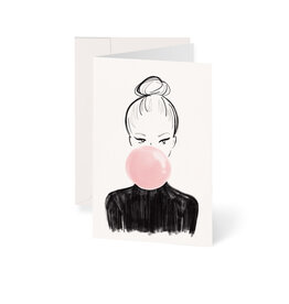 Greeting card bubble