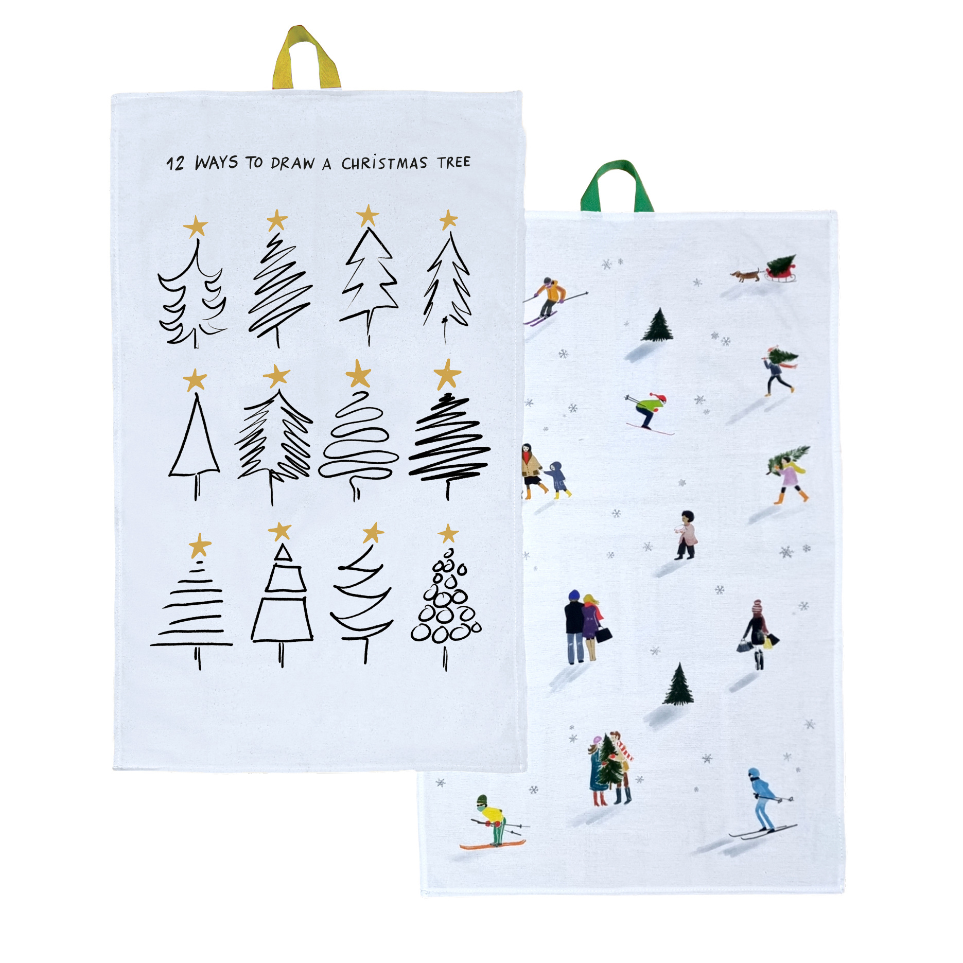 Tea towel set Christmas