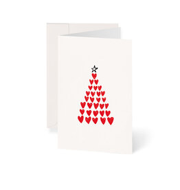 Weihnachtskarte Heart Tree