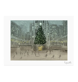 Art print hand signed - Rockefeller Center