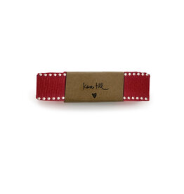 Gift ribbon - reps red