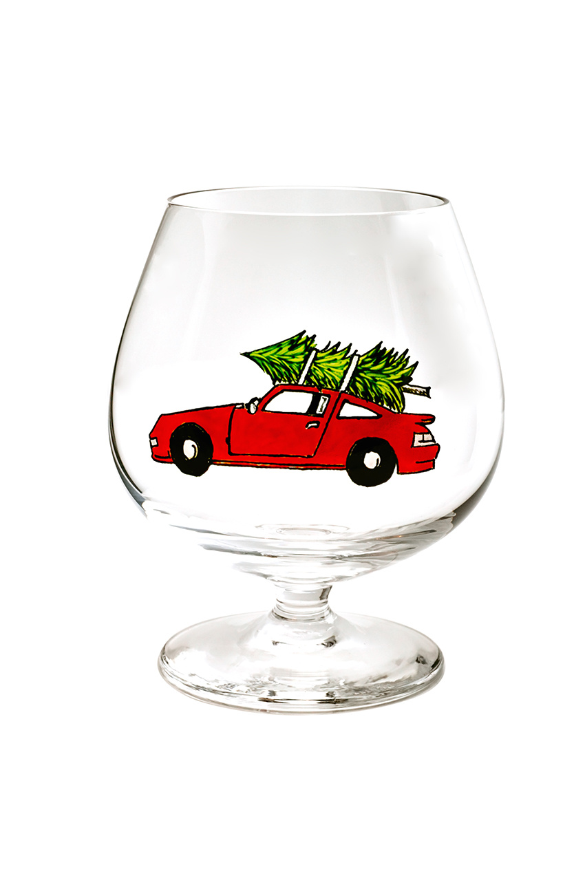 THERESIENTHAL X KERA TILL - GLASS RED SPORTS CAR - KRISTALLGLAS