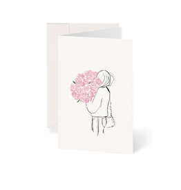 Greeting card flowers