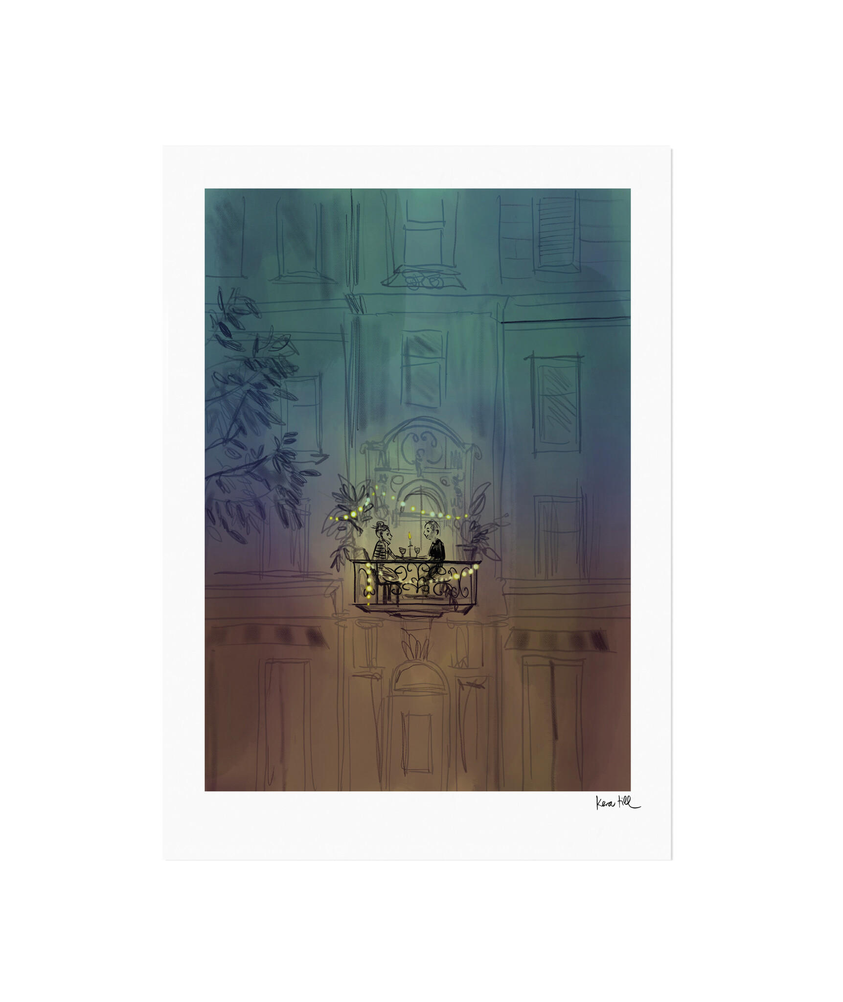 Limitierter Kunstdruck BALCONY