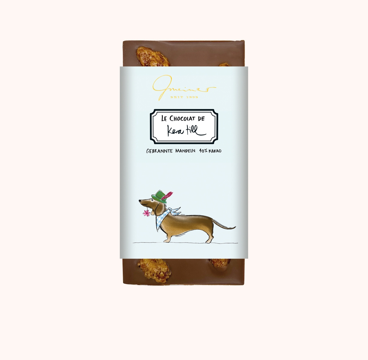 Geschenk Schokolade Oktoberfest - Gebrannte Mandel