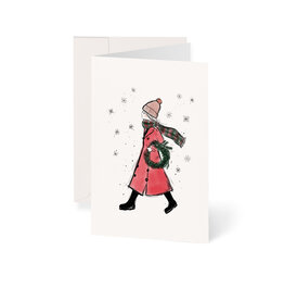 Weihnachtskarte Kranz Weihnachten