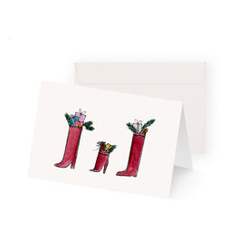 Christmas card Red Boots