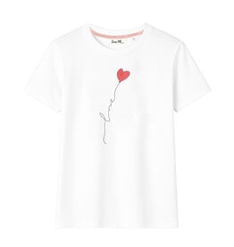 LOVE T-shirt, round neck, short sleeves, oversized, relaxed fit, front print