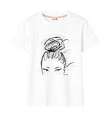 T-Shirt "DUTT", rundhals, halbarm, oversized, lässiger Schnitt, Frontdruck