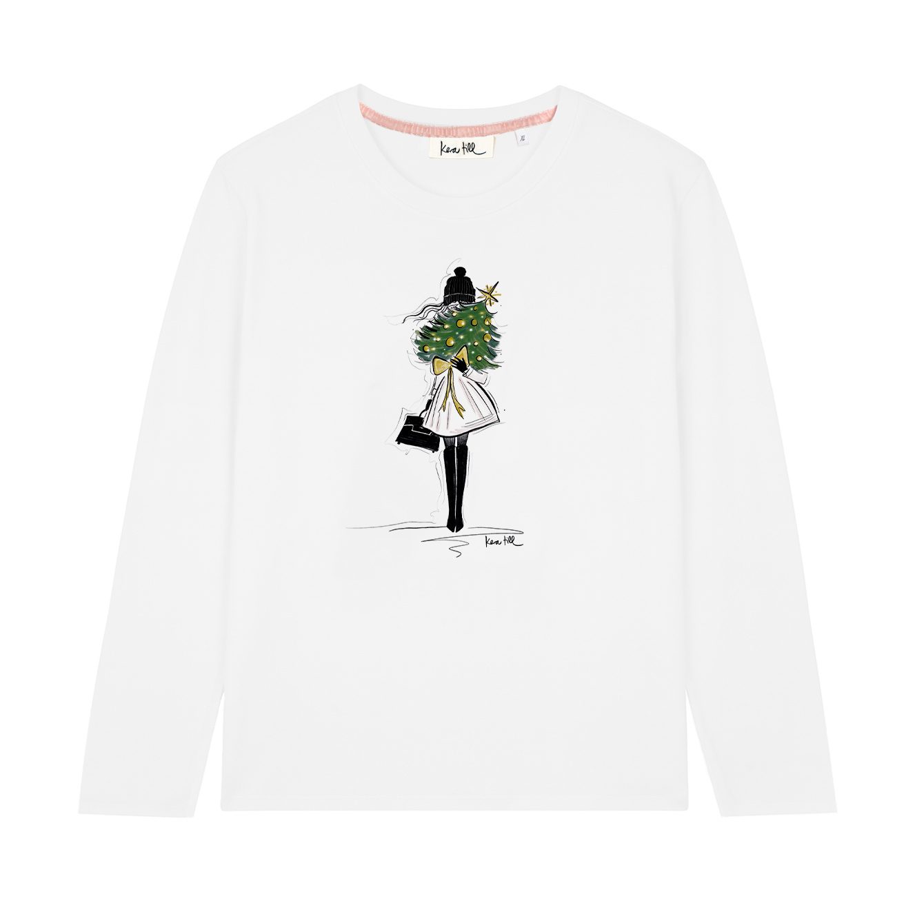 Longsleeve "CHRISTMAS TREE", round neck, long sleeves