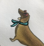 T-shirt DACHSHUND GANG, round neck, short sleeve, oversized, relaxed fit, front print