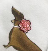 T-Shirt DACKEL BANDE, rundhals, halbarm, oversized, lässiger Schnitt, Frontdruck