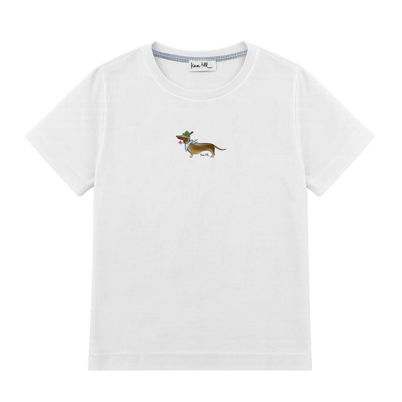 T-Shirt BAYERNDACKEL, rundhals, oversized, lässiger Schnitt, Frontdruck