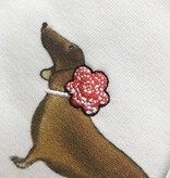 T-shirt DACHSHUND TRIO, round neck, oversized, relaxed fit, front print