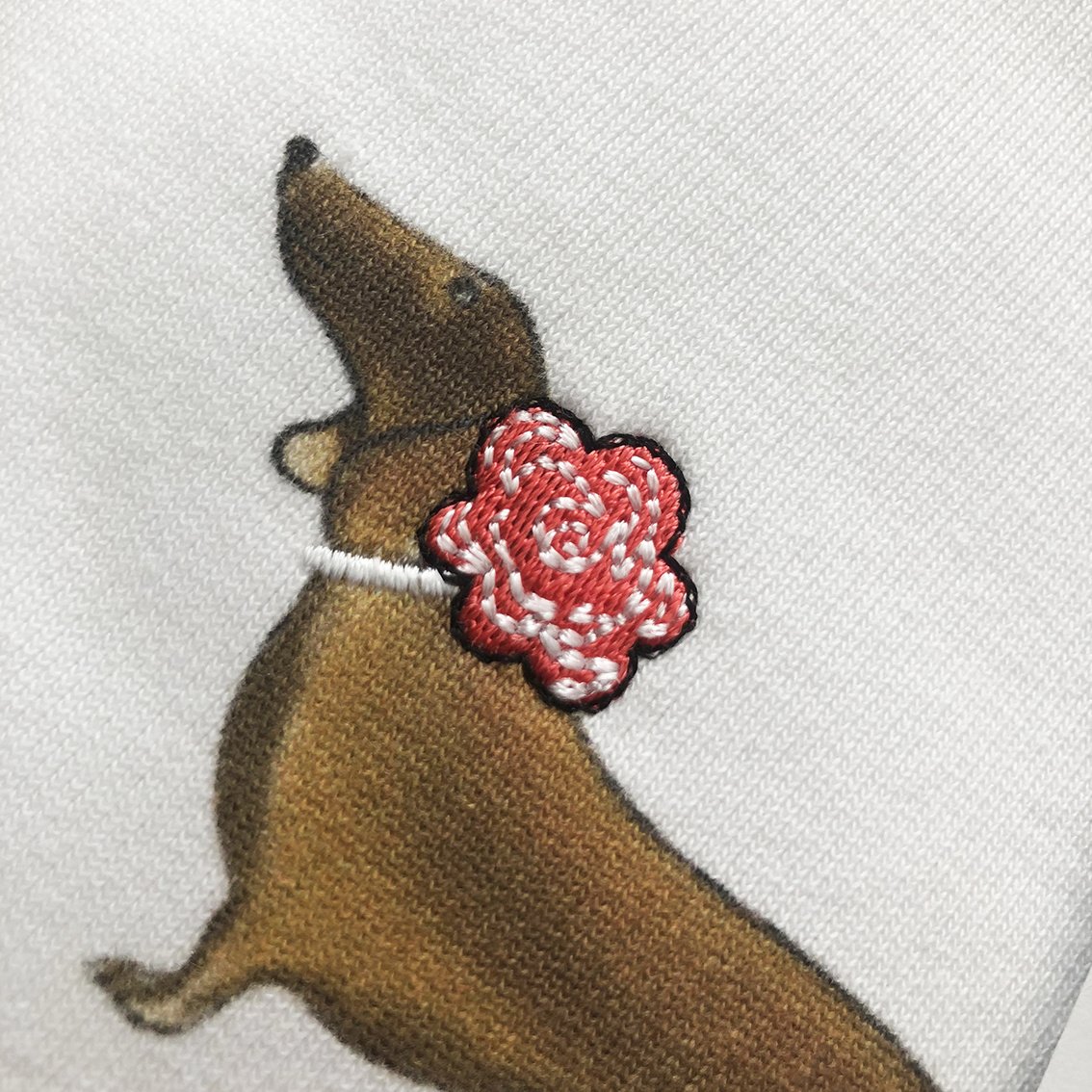 T-Shirt DACKEL TRIO, rundhals, oversized, lässiger Schnitt, Frontdruck