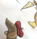 T-shirt DACHSHUND TRIO, round neck, oversized, relaxed fit, front print