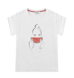 T-Shirt WATERMELON, rundhals, oversized, lässiger Schnitt, Frontdruck