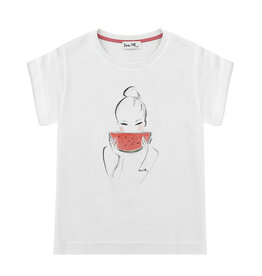 Watermelon T-shirt, round neck, oversized, relaxed fit, front print