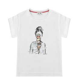GLACE T-shirt, round neck, oversized, relaxed fit, front print