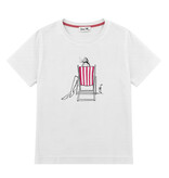 T-Shirt DO NOT DISTURB, rundhals, halbarm, oversized, lässiger Schnitt, Frontdruck