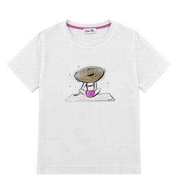 T-shirt SUN HAT, round neck, short sleeve, oversized, relaxed fit, front print