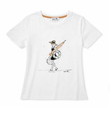 T-Shirt BEACH DAY, rundhals, halbarm, taillierter Schnitt, Frontdruck