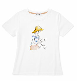 T-shirt READING, round neck, short sleeves, fitted cut, front print