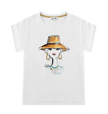 T-Shirt BIJOUX, rundhals, lässiger Schnitt, Frontdruck
