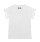 BIJOUX T-shirt, round neck, oversized, relaxed fit, front print