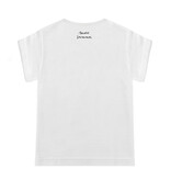 MADEMOISELLE ORANGE T-shirt, round neck, oversized, relaxed fit, front print