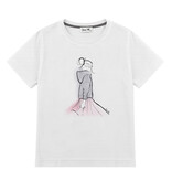 ROCK 'N' HOODIE T-shirt, round neck, short sleeves, boxy shape, front print
