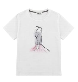 ROCK 'N' HOODIE T-shirt, round neck, short sleeves, boxy shape, front print