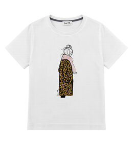 T-Shirt LEO, rundhals, halbarm, Boxy shape, Frontdruck