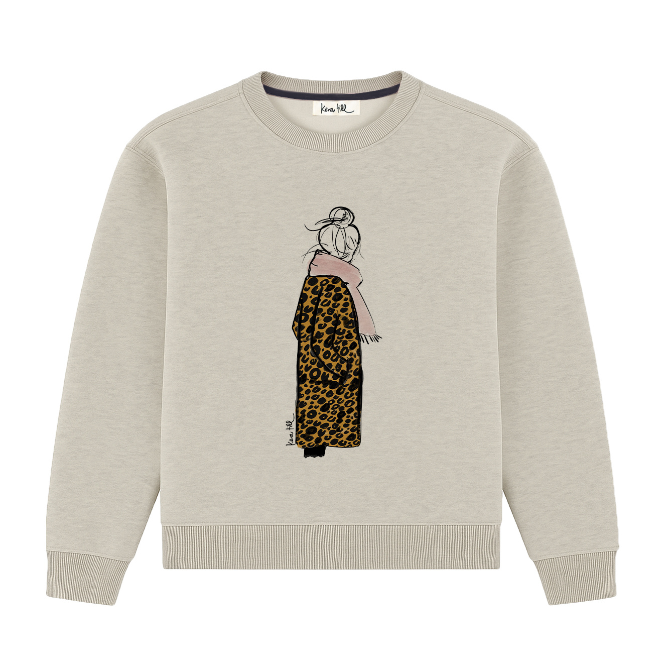 Sweater LEO, grau meliert