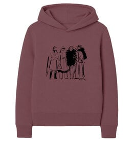GIRLS GANG hoodie, blush, relaxed fit, front print