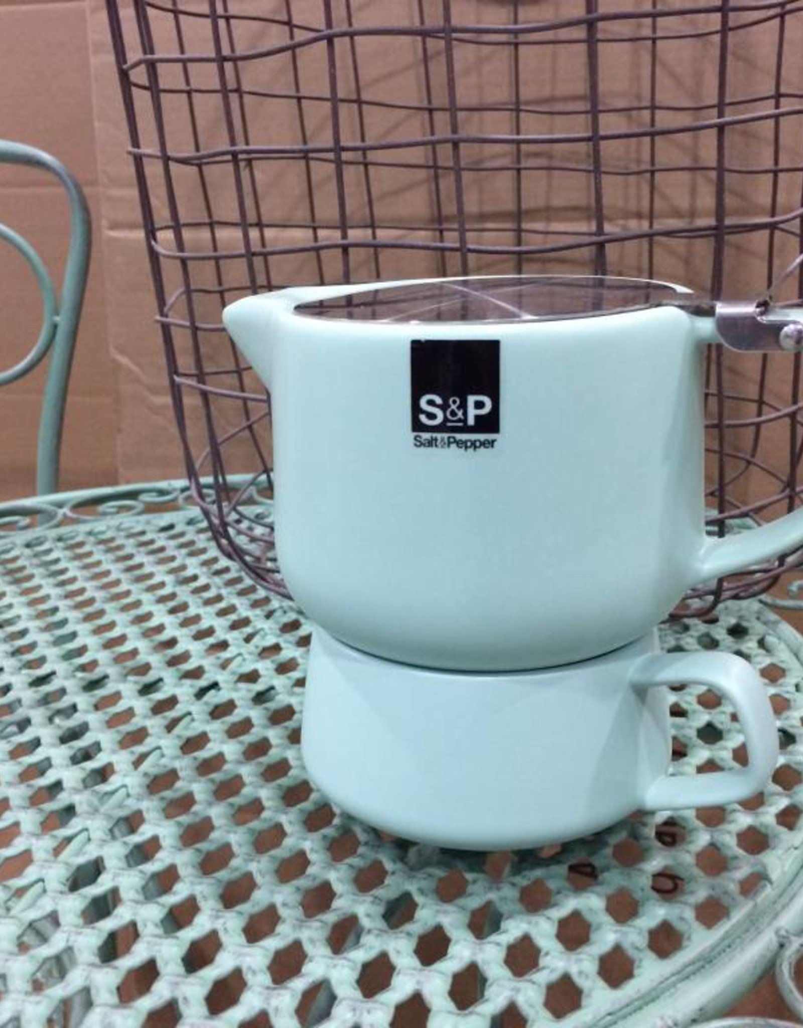 Salt&Pepper Tea for one theeset - mintgroen T4Me S&P