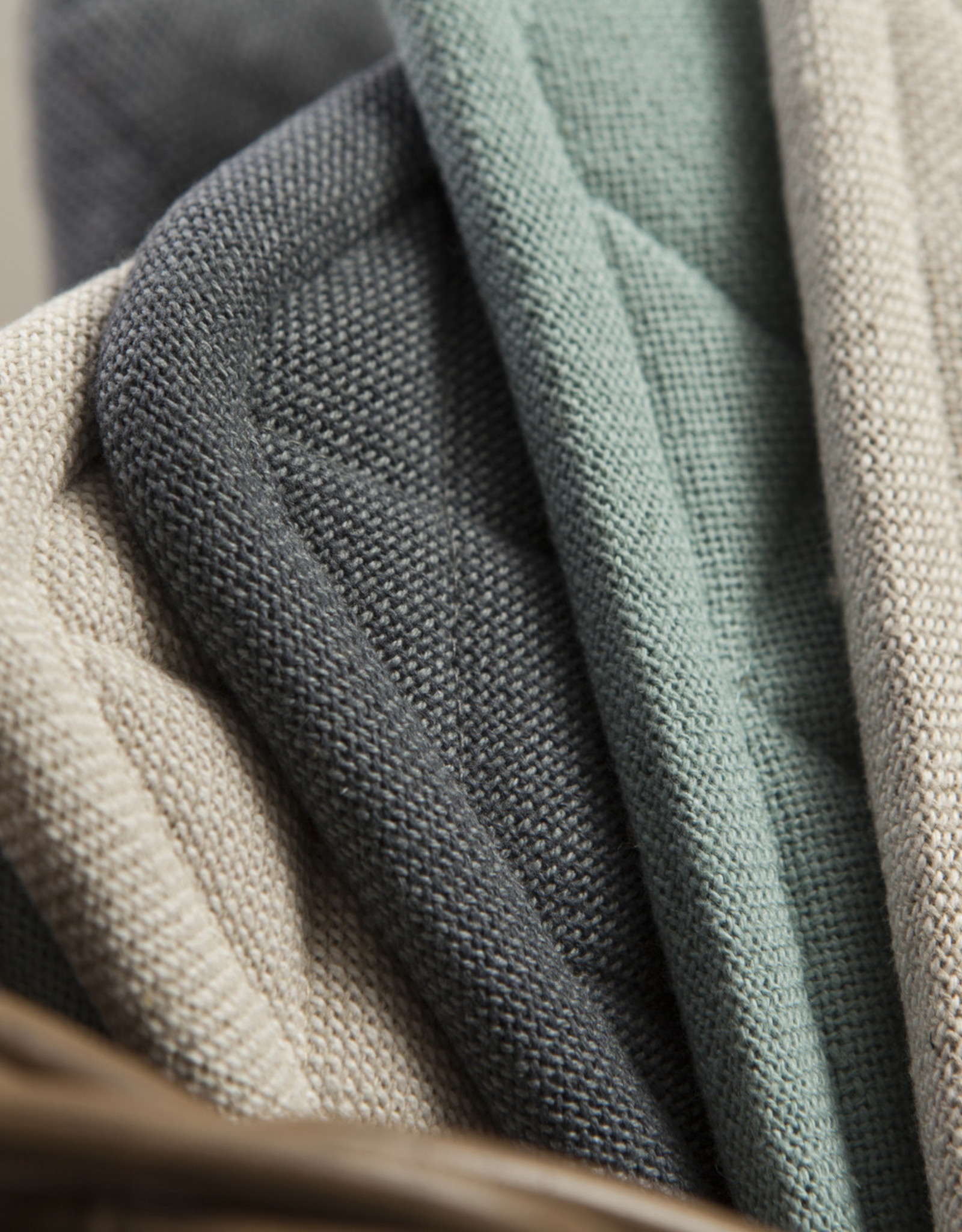 Linen & More Keukenschort-set 4 delig - Beige