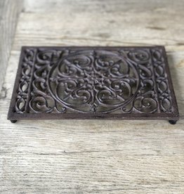 Pannenonderzetter gietijzer - bruin