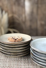 Mica decorations Bordje Tabo -14 cm -  set van 6 - grijs