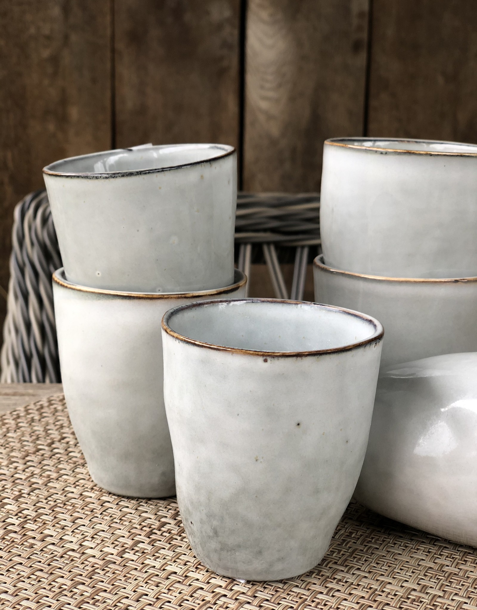 Lavandoux Koffiebeker set van 6 - grijs