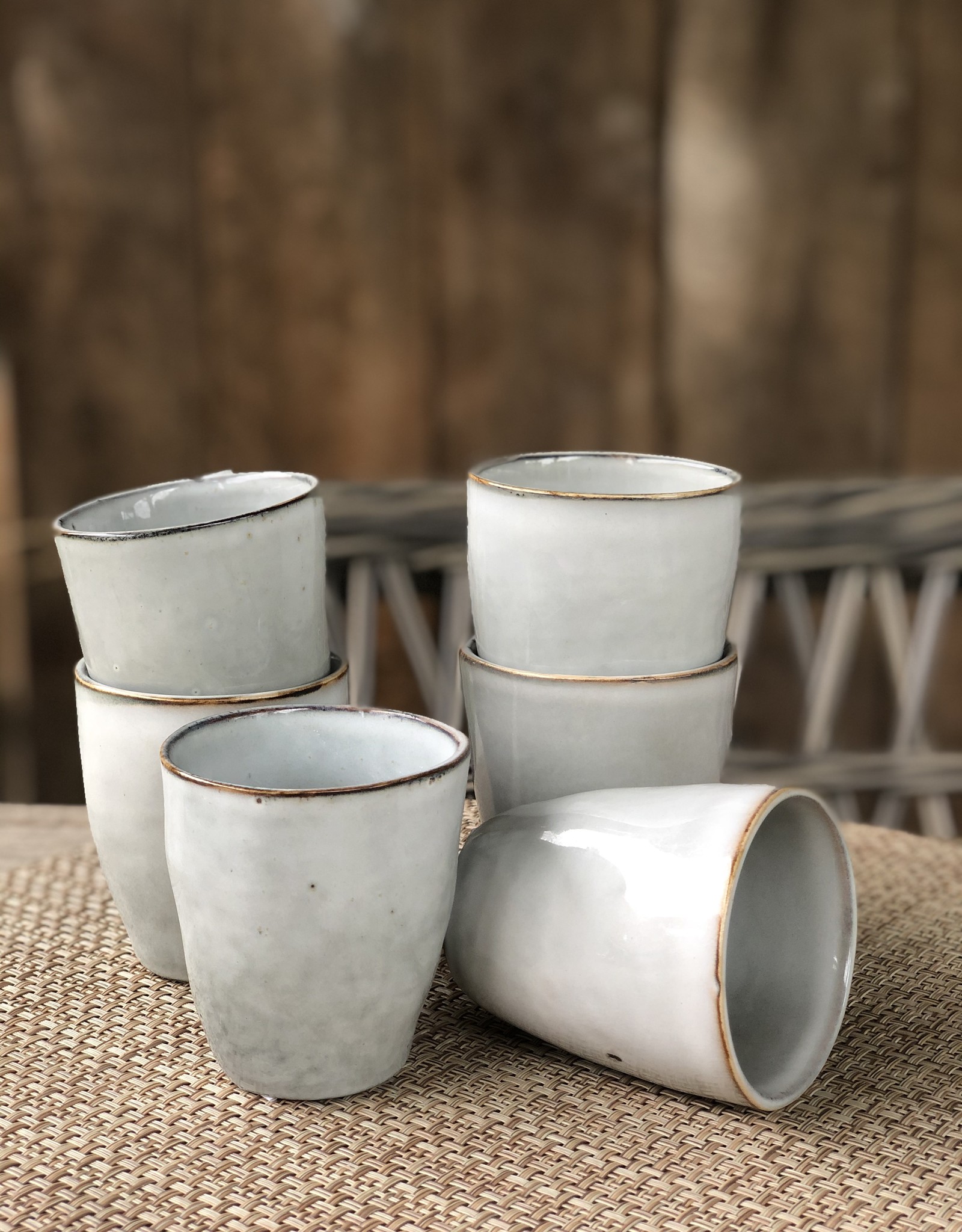 Lavandoux Koffiebeker set van 6 - grijs