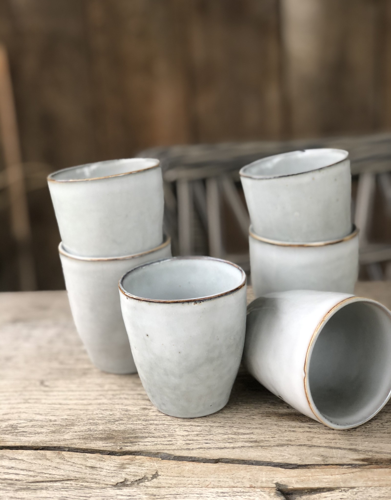 Lavandoux Koffiebeker set van 6 - grijs