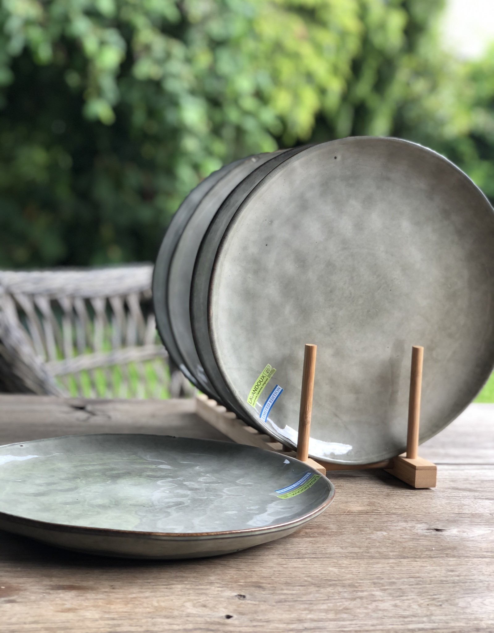 Lavandoux Dinerbord set van 8  - Groen mix