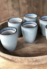 Lavandoux Beker  set van 6 - blauw