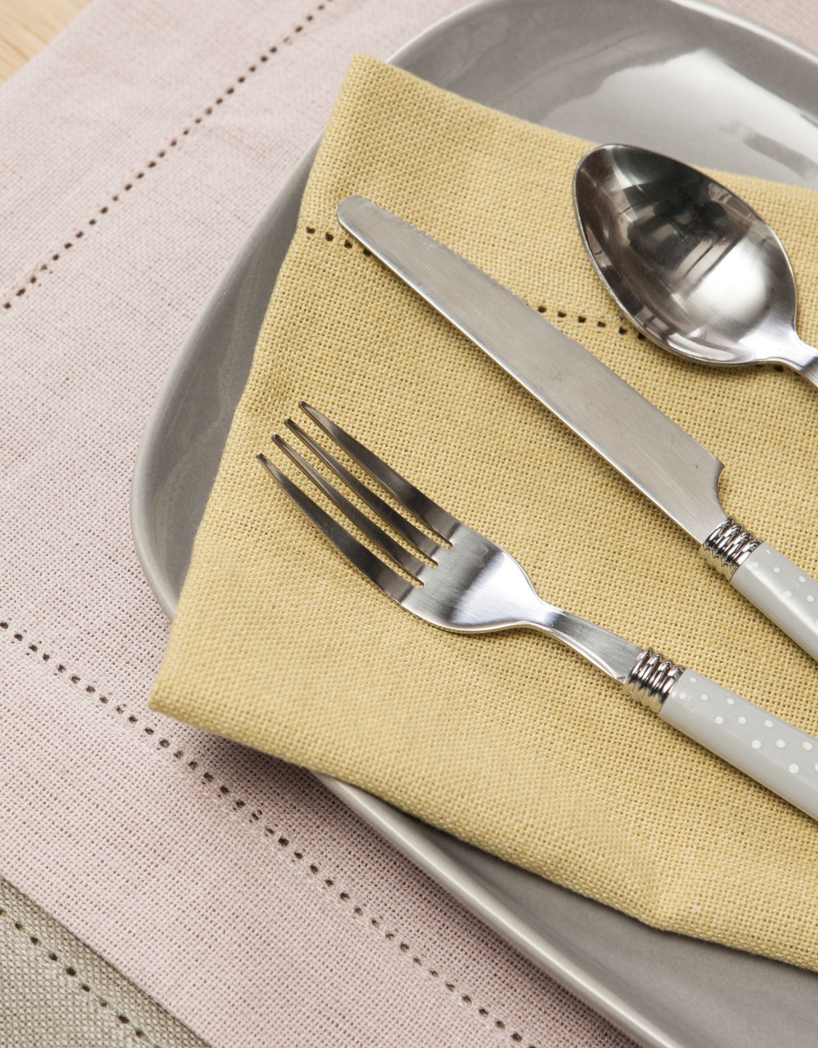 Linen & More Placemat set 4 - Roze