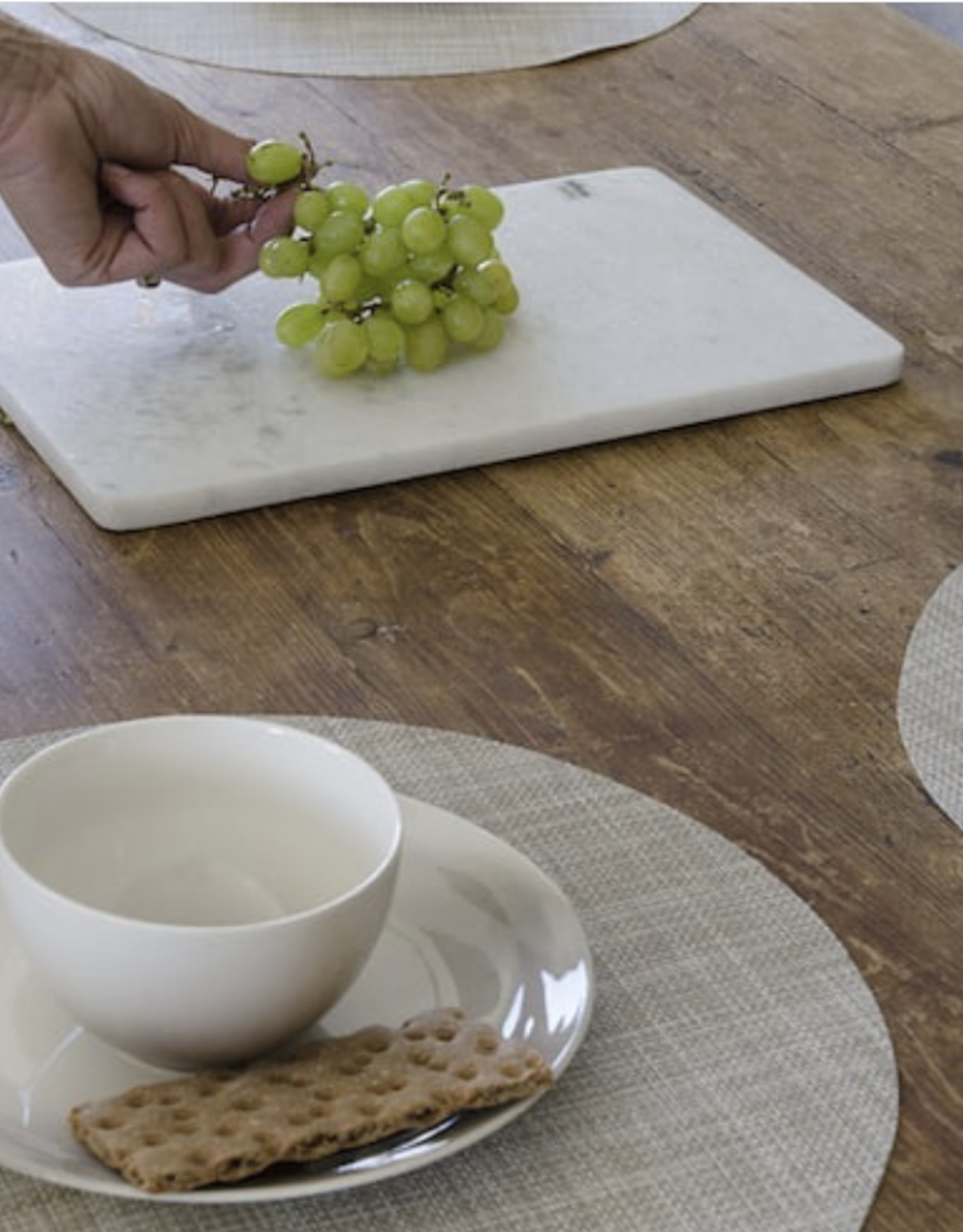 Dixie Sweden Placemat  4 stuks rond oyster white