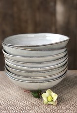 Mica decorations Pasta of diep bord Tabo - set van 4 - grijs